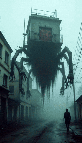 cursejourney giphyupload ai surreal red door GIF