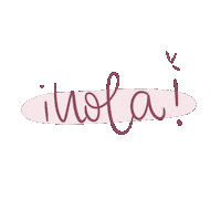 martasprojectart hello lettering hola saludo Sticker