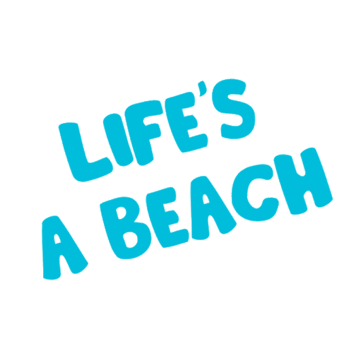 Lifes A Beach Sticker by Harveys Seatbelt Bag