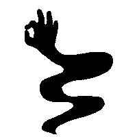 Hands Crossing Sticker by La Rivoluzione delle Seppie