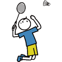Badminton Sticker