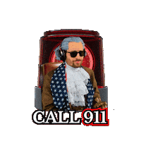Call 911 Emergency Services Sticker