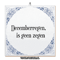 December Wijsheid Sticker by Tegelspreuken.nl