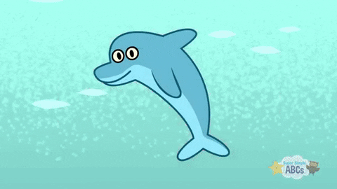 #supersimplelearning #supersimpleabcs #dolphin #cute GIF by Super Simple