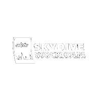 skydivestockholm skydive stockholms fallskärmsklubb skydive stockholm gryttjom Sticker