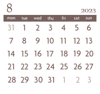 Month Calendar Sticker