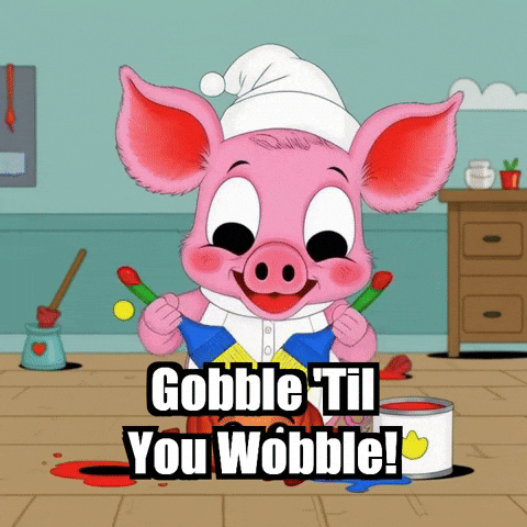 Thanksgiving Turkey GIF by The Pigasso