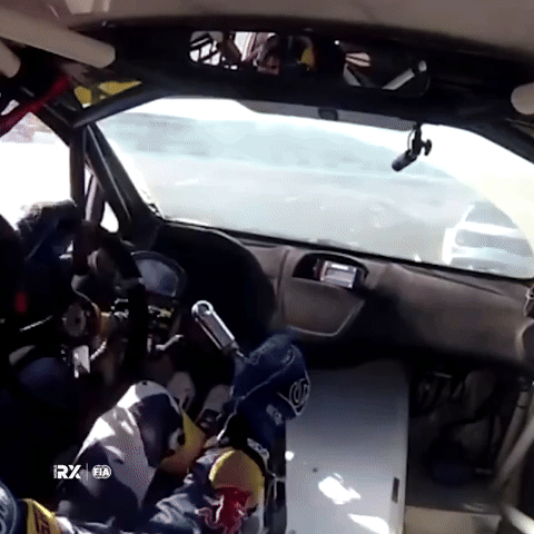 Rallycross car rolling!