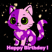 Happy Birthday Cat GIF