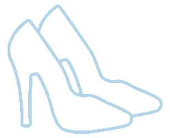 High Heels Power Suit Sticker by Caroline Romano