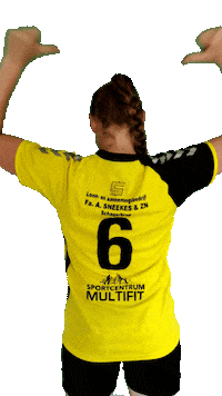 HVGeelZwart handbal geelzwart geel-zwart hvgeelzwart Sticker