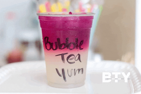 Bubbleteayum giphygifmaker boba bubble tea bobaislife GIF