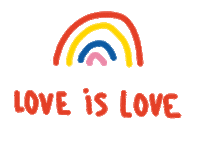 Rainbow Gay Sticker by Mathilde Cabanas