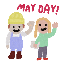 May Day Sticker by Luis Ricardo