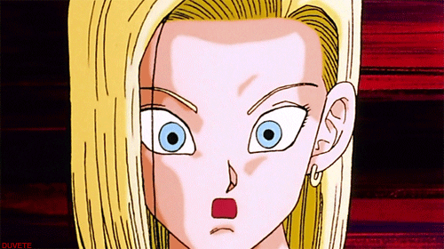 android 18 surprise GIF