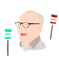 Bonbon-Pingel bonbonpingel bonbon pingel papa pingel senior pingel Sticker