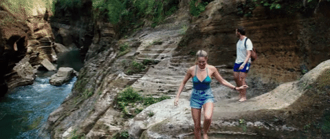 cliff jumping GIF