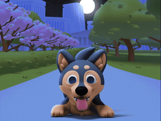 Good Night Dog GIF by Bloom City Match