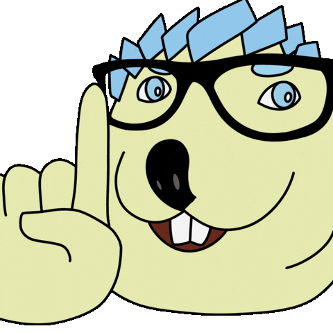 Nerd Hedgehog Sticker