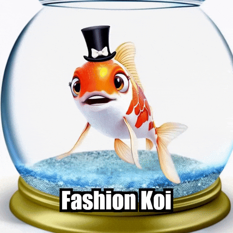 Koi Fish Fashion GIF by TheConfishius