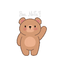 Bom Dia Bear Sticker