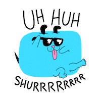 shawnbowers wink sure sure winking dog shawnbowers Sticker