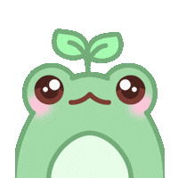 Nicoleskey frog leaf toad cute animals Sticker