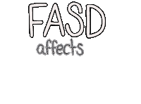 alextfasd disability advocate neurodivergent neurodiversity Sticker