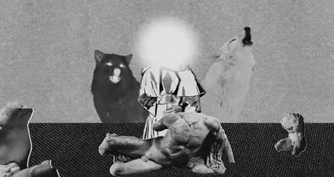 Howling Black And White GIF by Garbage