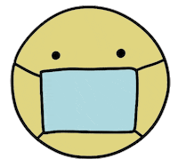 golittletokyo mask japanese wear a mask little tokyo Sticker