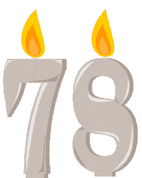 Birthday Flickering Sticker