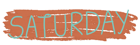 Typography Saturday Sticker by Migrant x Me