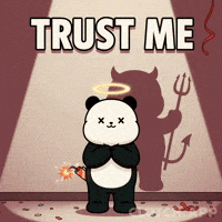 You Can Trust Me April Fools GIF by Kanpai Pandas
