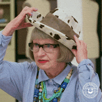 Fashion Hat GIF by The Great British Sewing Bee