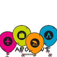 BWTOperadora fun travel birthday festa Sticker