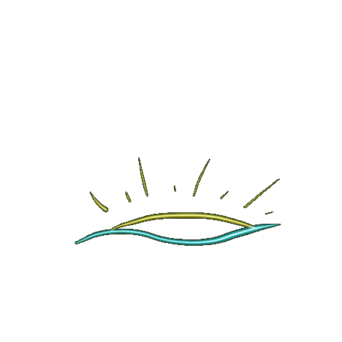 hautestockco summer sun neon sunrise Sticker