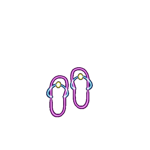 hautestockco summer neon sandals flipflops Sticker