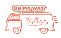 On My Way Delivery Sticker by Betty's Burgers & Concrete Co.