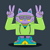 Cool Cat GIF by Psychrome