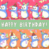 Happy Birthday Dance GIF by Pudgy Penguins