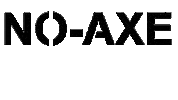 NOAXE wood splitting no-axe noaxe houtkloven Sticker