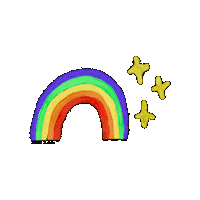 Rainbow Sparkle Sticker