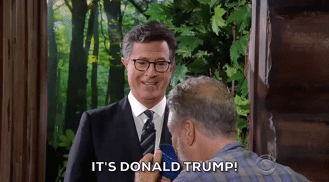 donald trump omg GIF by The Late Show With Stephen Colbert