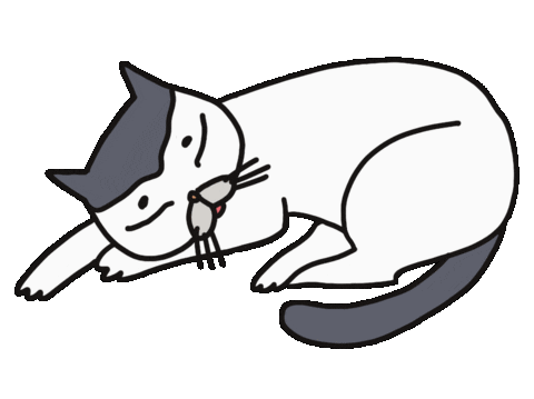 Sleepy Cat Sticker