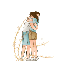 In Love Hug Sticker