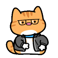 Du Bist Tabby Cat Sticker by Lord Tofu Animation