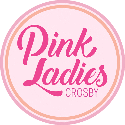 pink pinkladies Sticker by Crosby