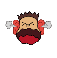 Angry Sad Girl Sticker