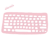 Keyboard Blogging Sticker