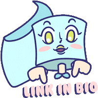 Link Here Toilet Paper Sticker by MarmotaStudio